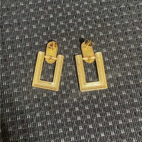 New Vintage Style Square Drop Earrings - Picture 3 of 3